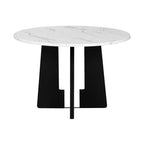 Ensemble table et chaises de salle à manger 5 pièces avec table de 109 cm, pour salle à manger, cuisine et salon