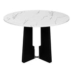 Ensemble table et chaises de salle à manger 5 pièces avec table de 109 cm, pour salle à manger, cuisine et salon