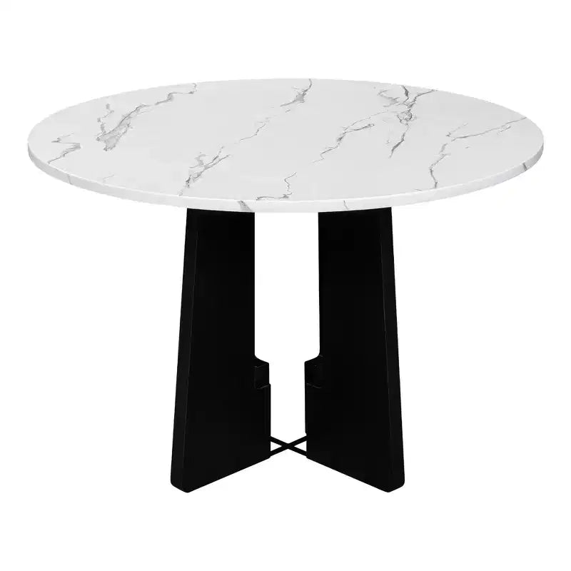 Ensemble table et chaises de salle à manger 5 pièces avec table de 109 cm, pour salle à manger, cuisine et salon