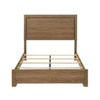 GDFStudio Carter Ensemble de lit en bois transitionnel 3 pièces avec tête de lit encastrée et 2 tables de chevet