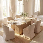 Christopher Knight Home Yutthana Modern 7 Piece Wooden and Metal Dining Set with Upholstered Chairs