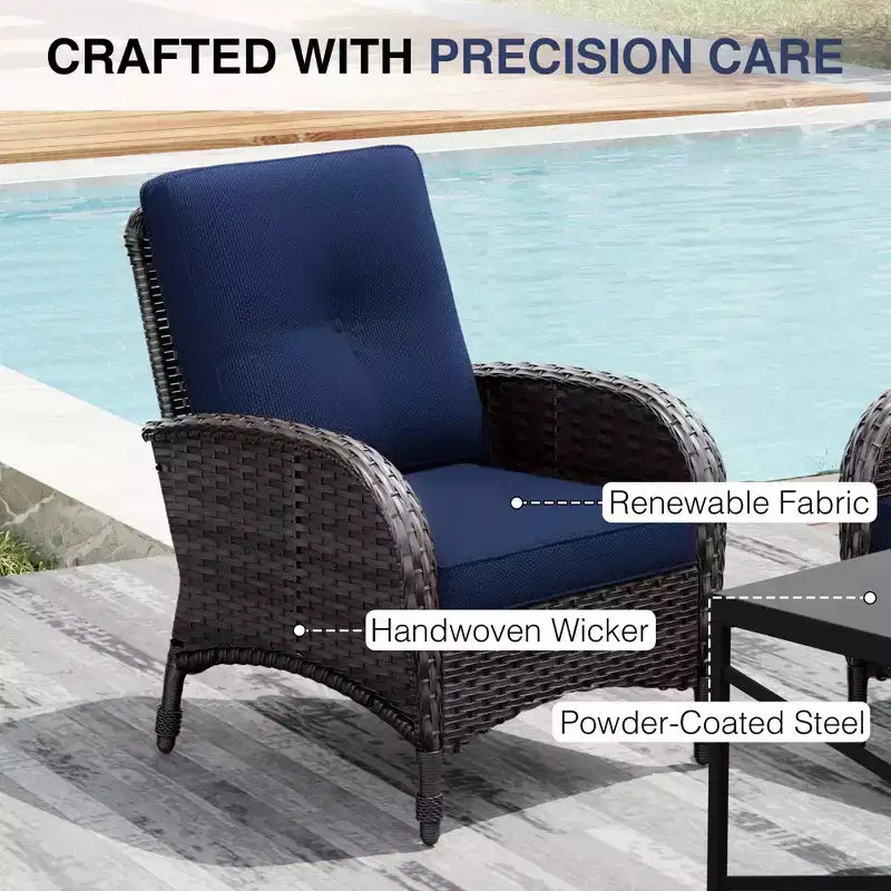 UPTIOT Ensemble de canapé d'extérieur modulaire avec poufs convertibles et coussins résistants aux intempéries