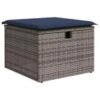 vidaXL Salon de jardin avec coussins 6 pcs Résine tressée marron