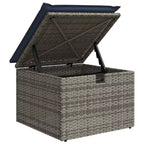 vidaXL Salon de jardin avec coussins 6 pcs Résine tressée marron