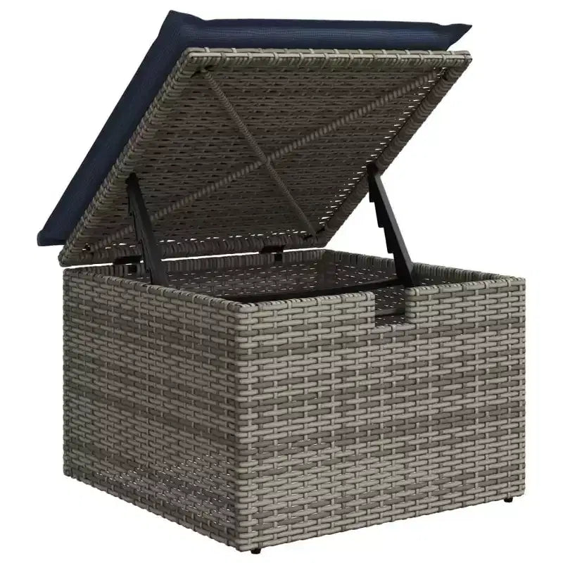 vidaXL Salon de jardin avec coussins 6 pcs Résine tressée marron
