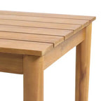 Christopher Knight Home Sakura Ensemble moderne 3 pièces avec bain de soleil en acacia et table à lattes avec accoudoirs en osier