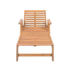 Christopher Knight Home Sakura Ensemble moderne 3 pièces avec bain de soleil en acacia et table à lattes avec accoudoirs en osier