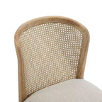 Ensemble de salle à manger extensible 7 pièces Elowen Christopher Knight Home en bois d'hévéa de style fermier avec chaises rembourrées en tissu rotin