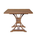 Ensemble de salle à manger extensible 7 pièces Elowen Christopher Knight Home en bois d'hévéa de style fermier avec chaises rembourrées en tissu rotin
