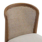 Ensemble de salle à manger extensible 7 pièces Elowen Christopher Knight Home en bois d'hévéa de style fermier avec chaises rembourrées en tissu rotin