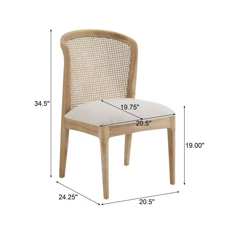 Ensemble de salle à manger extensible 7 pièces Elowen Christopher Knight Home en bois d'hévéa de style fermier avec chaises rembourrées en tissu rotin
