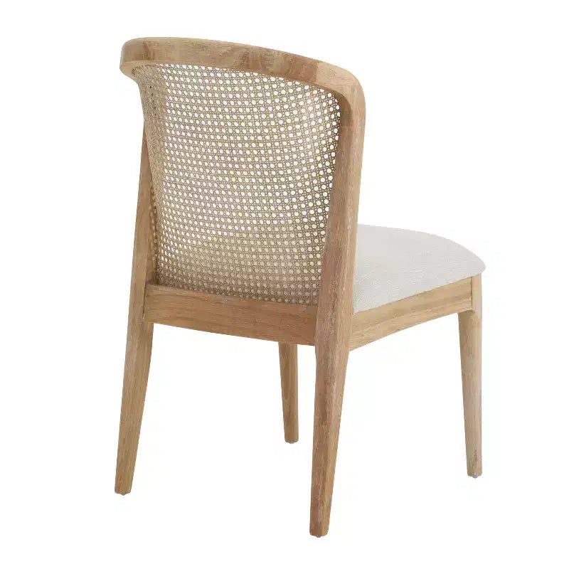 Ensemble de salle à manger extensible 7 pièces Elowen Christopher Knight Home en bois d'hévéa de style fermier avec chaises rembourrées en tissu rotin