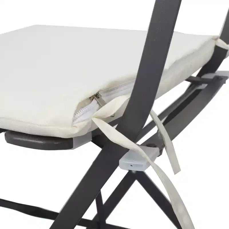 Ensemble de 3 chaises et table de bistrot en métal pour balcon/patio