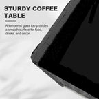 Ensemble de meubles de patio extérieur 4 pièces, ensembles de conversation en rotin osier, ensemble de patio bistrot avec 2 chaises, coussin doux, causeuse et 1 table basse en verre