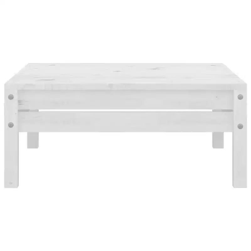 vidaXL Salon de jardin modulaire 7 pièces en pin massif blanc