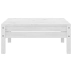 vidaXL Salon de jardin modulaire 7 pièces en pin massif blanc