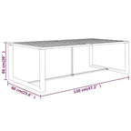 vidaXL Salon de jardin anthracite en aluminium, polyester grand modulaire