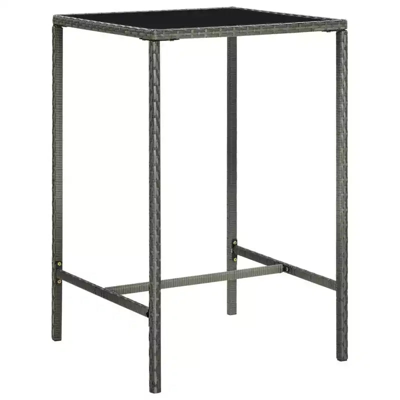 vidaXL Table de Bar de Jardin : Coussins :