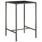 vidaXL Table de Bar de Jardin : Coussins :
