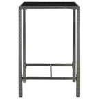 vidaXL Table de Bar de Jardin : Coussins :