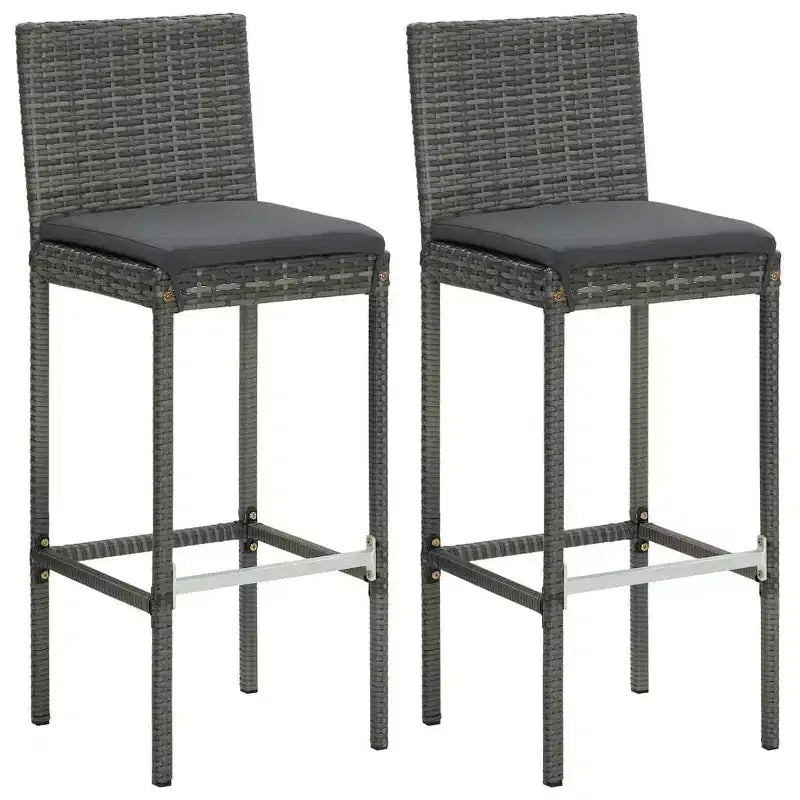 vidaXL Table de Bar de Jardin : Coussins :