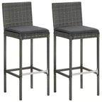 vidaXL Table de Bar de Jardin : Coussins :