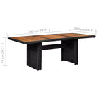 vidaXL Salon de jardin en acier thermolaqué Grande taille Durable