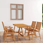 vidaXL Salon de jardin marron riche en bois d'acacia massif Moyen