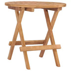 vidaXL Ensemble de salle à manger d'extérieur Teck naturel Bois dur de teck poncé lisse Compact