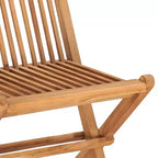 vidaXL Ensemble de salle à manger d'extérieur Teck naturel Bois dur de teck poncé lisse Compact