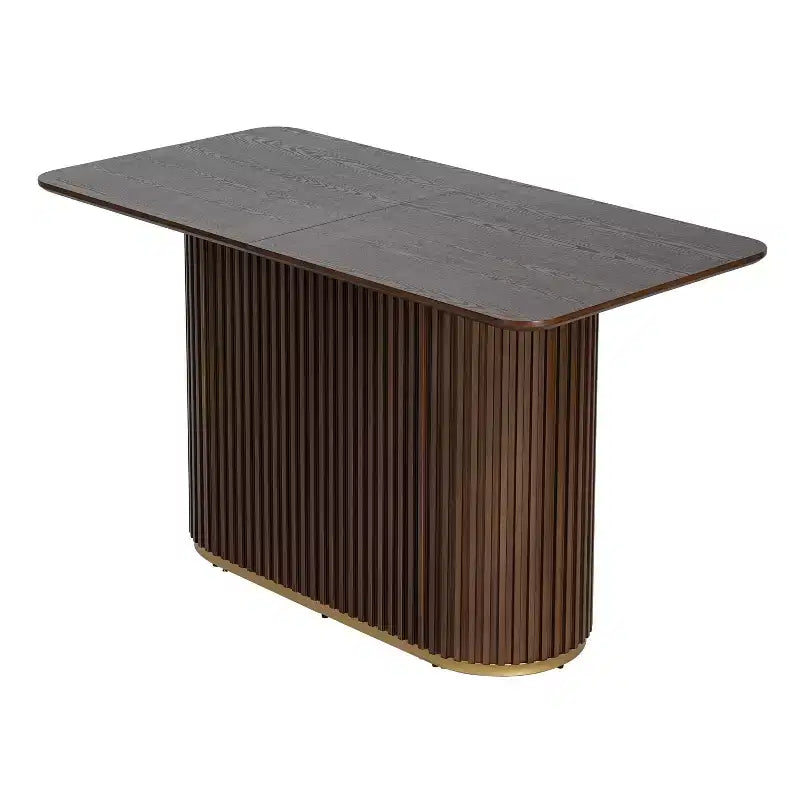 Christopher Knight Home Quini Ensemble de salle à manger moderne 5 pièces en bois avec piédestal et pieds en bois d'hévéa