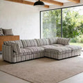 GDFStudio Jeju Modular 6 Piece Upholstered Storage 125'' U Sectional Sofa