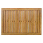 Christopher Knight Home Hanna - Ensemble de canapé sectionnel d'extérieur 4 pièces en bois d'acacia avec corde tressée à la main