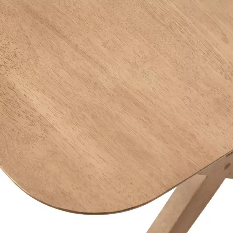 Ensemble de salle à manger Lifestorey 5 pièces Baywood en bois massif chêne clair/beige de style Mid-Century