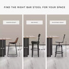Ensemble table à manger noir pour 4 personnes : Plateau carré contemporain en faux marbre, sièges rembourrés en vinyle, hauteur comptoir, ensemble de 5 pièces