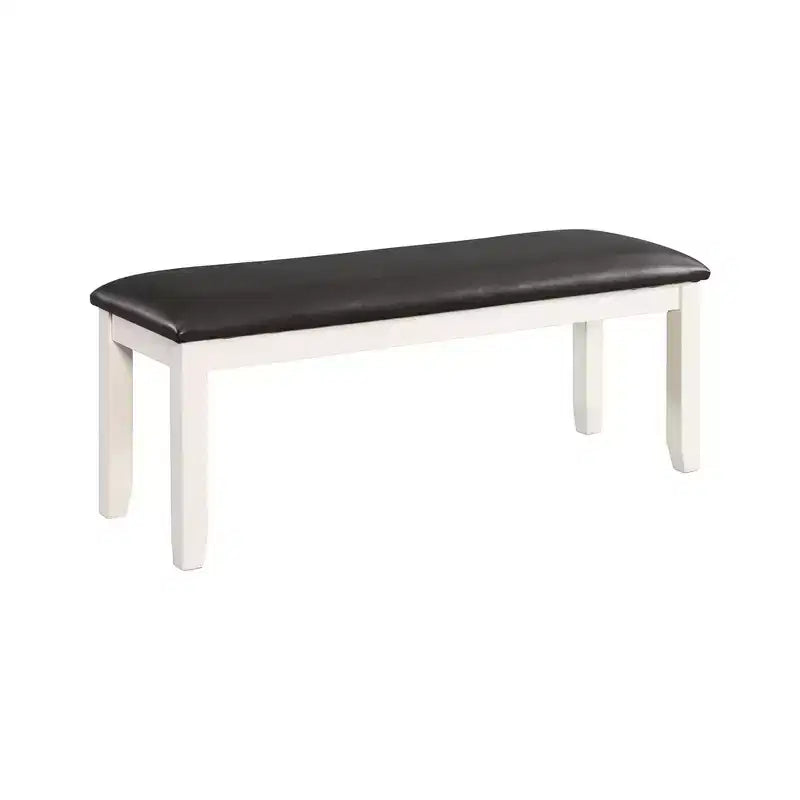 Ensemble de salle à manger 6 pièces marron Kona - Picket House Furnishings : Chaises rembourrées, Banc en bois, Table rectangulaire