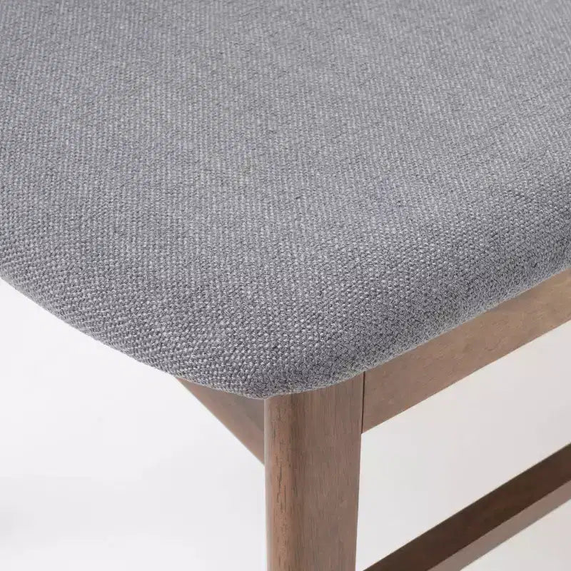 Ensemble de salle à manger rectangulaire 5 pièces Lucious gris foncé/noyer – Christopher Knight Home : style scandinave, 4 chaises rembourrées