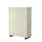 Festivo Ensemble commode contemporaine à 9 tiroirs et chiffonnier à 5 tiroirs de 38 po, aspect bois brut blanchi : Rangement de chambre à coucher nécessitant un assemblage par un adulte