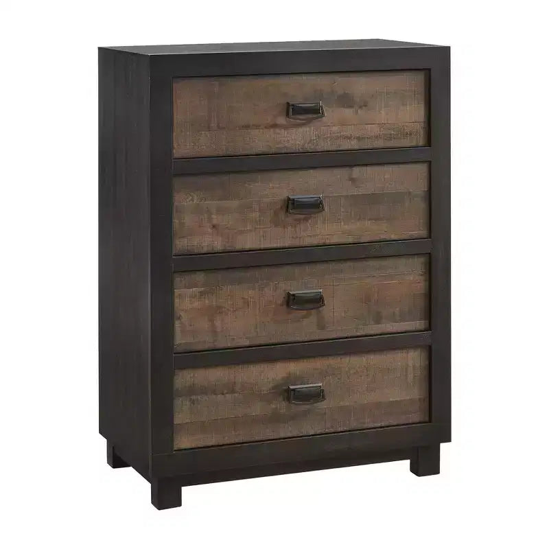 Chambre à coucher Queen Harrison Noyer - Picket House Furnishings : Inclut Table de nuit & Commode