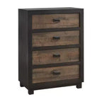 Chambre à coucher Queen Harrison Noyer - Picket House Furnishings : Inclut Table de nuit & Commode