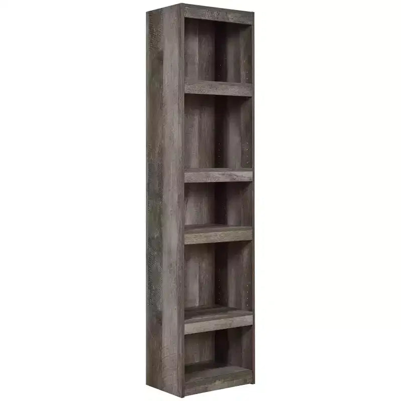 71.97" Wynnlow Pier Gray - Signature Design by Ashley: Modern Rustic Open Shelf Storage