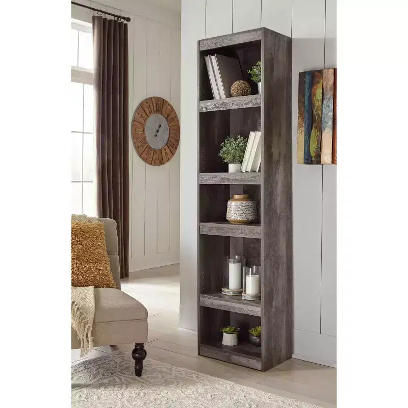 71,97" - : Rangement ouvert rustique moderne
