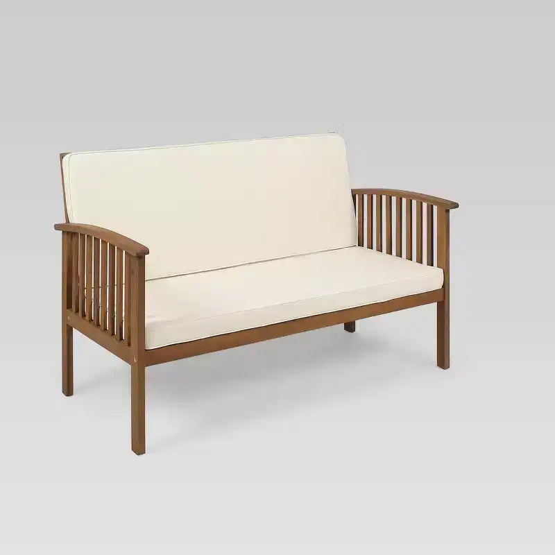 Causeuse et table basse en acacia 2 pièces Carolina - Christopher Knight Home
