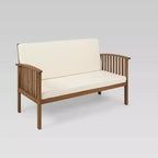 Causeuse et table basse en acacia 2 pièces Carolina - Christopher Knight Home