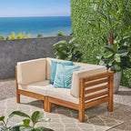 Canapé modulaire 2 places en bois d'acacia Oana - Christopher Knight Home