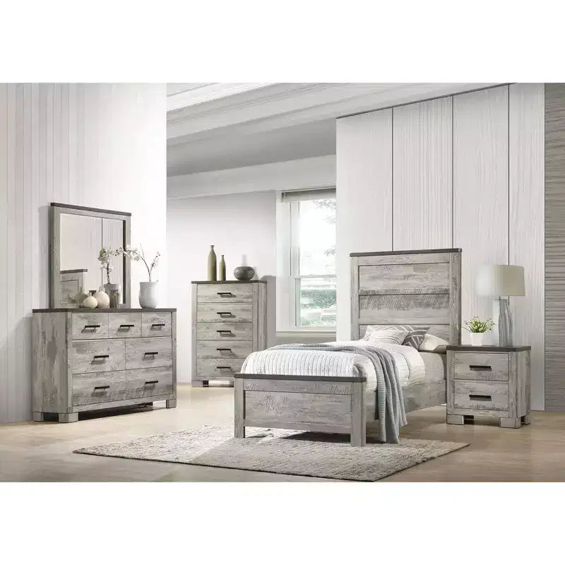 Parure de chambre 3 pièces Adam gris - Picket House Furnishings