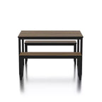 Ensemble table à manger Killucan 3 pièces avec 2 bancs - miBasics
