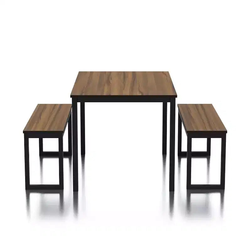 Ensemble table à manger Killucan 3 pièces avec 2 bancs - miBasics