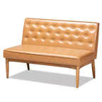 Lot de 2 banquettes d'angle Riordan Wood de Baxton Studio