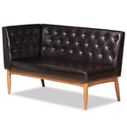 Lot de 2 banquettes d'angle Riordan Wood de Baxton Studio